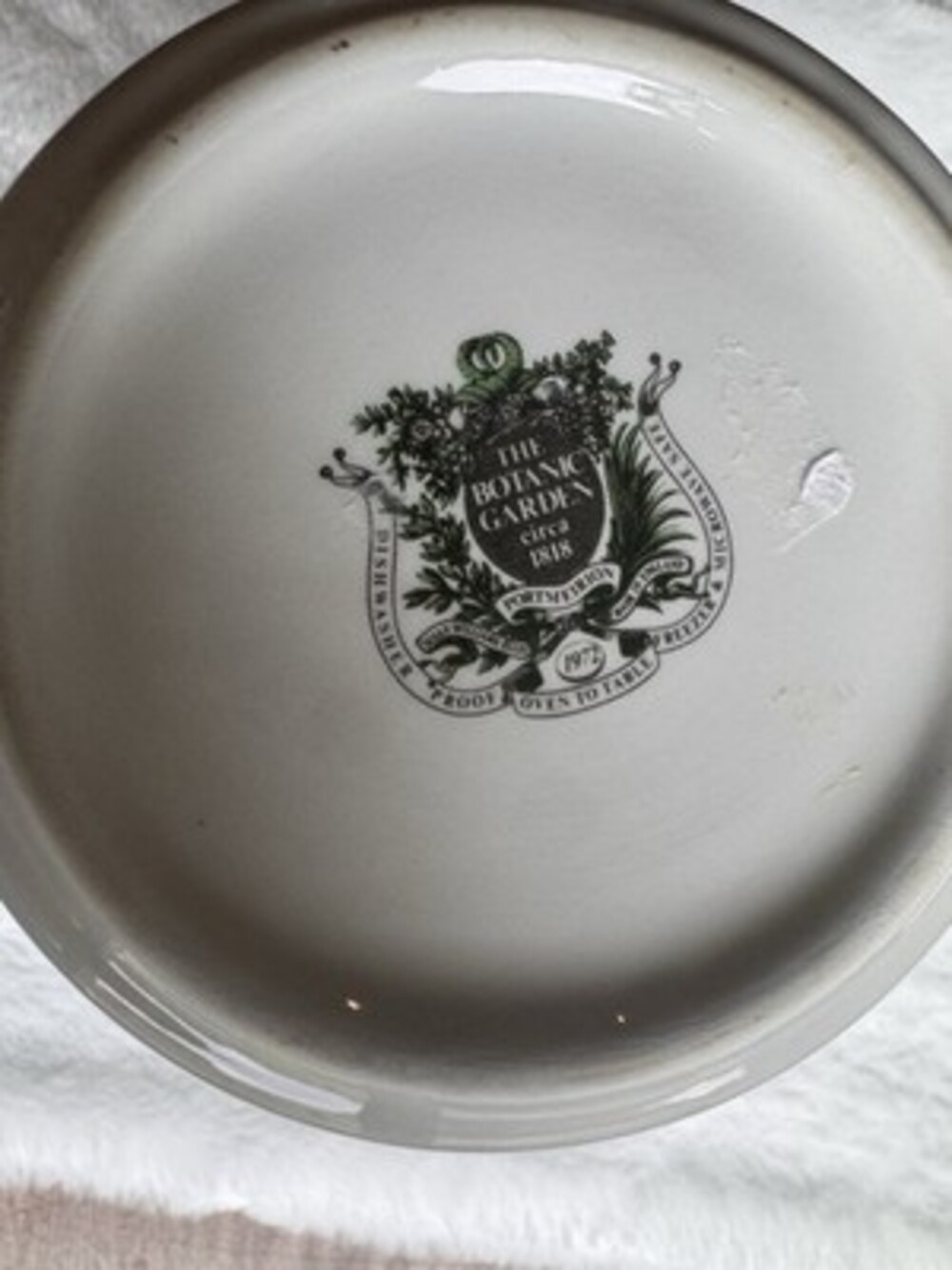 The Botanic Garden Purple Rock Rose Ceramic Vase Container Made In England - Picture 4 of 8